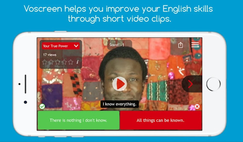 تطبيق Voscreen تعلم الإنجليزية بسهولة