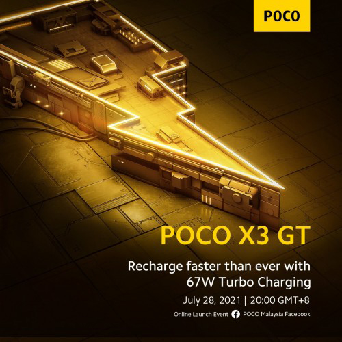 الإعلان رسمياً عن هاتف Poco X3 GT يوم 28 يوليو وسيأتي بقوة شحن 67 واط