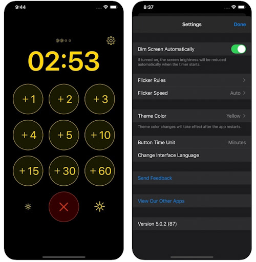 تطبيق Flashlight Timer للفلاش