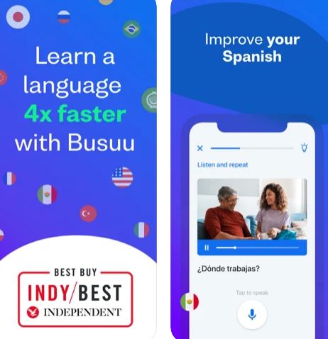 تطبيق Busuu لتعلم اللغات