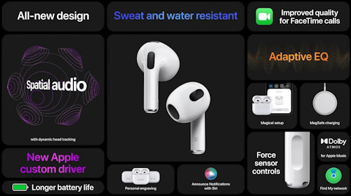 سماعة ابل آيربودز AirPods 3 - أهم المزايا الجديدة!