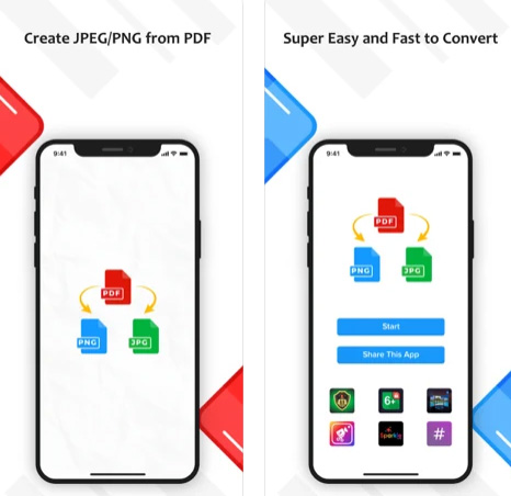 تطبيق PDF to JPG or PNG 