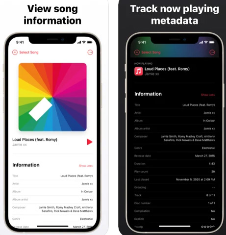تطبيق Music Info لتعديل معلومات المقاطع الصوتية