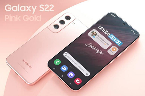 من المحتمل أن يأتي كل من Galaxy S22 و +Galaxy S22 باللون الذهبي الوردي!