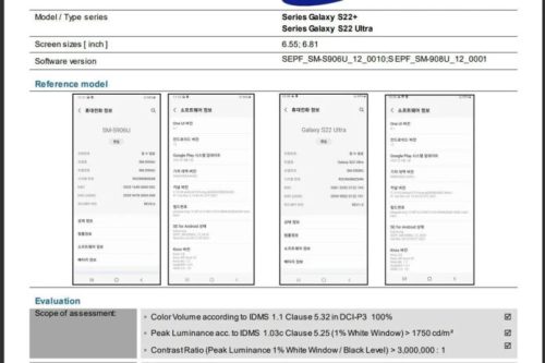 هاتف Galaxy S22 Ultra يحطم الأرقام القياسية بمعدلات سطوع بلغت ذروتها 1750 نقطة ضوئية!