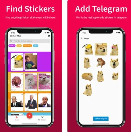 تطبيق Sticker Plus لإنشاء ملصقات تيليجرام