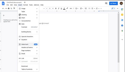 الآن بات ممكناً إضافة علامة مائية على مستندات Google Docs