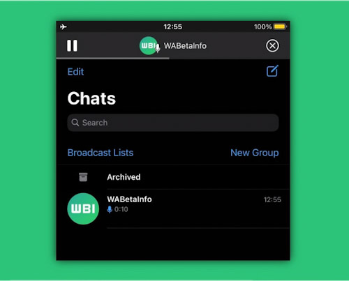واتس اب - إطلاق ميزة أخرى جديدة للرسائل الصوتية!
