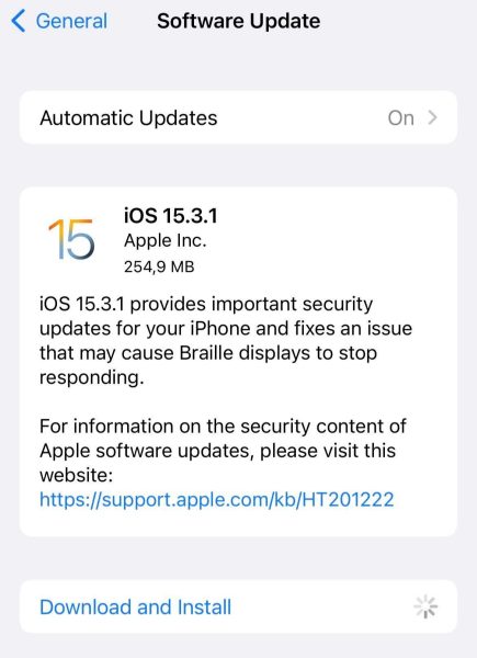 ابل تطلق تحديث iOS 15.3.1 وهذا هو الجديد!