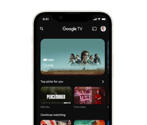 جوجل تطلق تطبيق Google TV للايفون والايباد