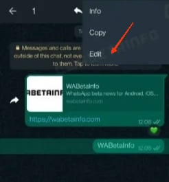 واتس اب يختبر ميزة تعديل الرسائل بعد إرسالها
