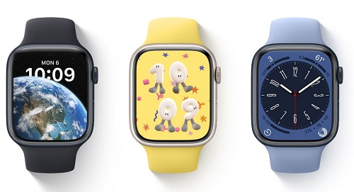 واجهات ساعة ابل في watchOS 9