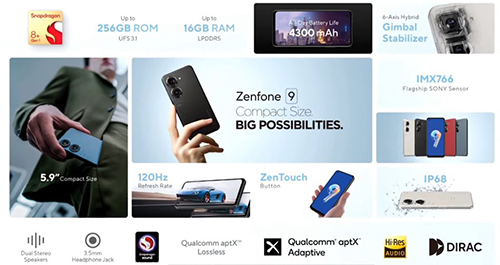 اسوس تُطلق هاتف Zenfone 9 - أحد أفضل الهواتف صغيرة الحجم في 2022