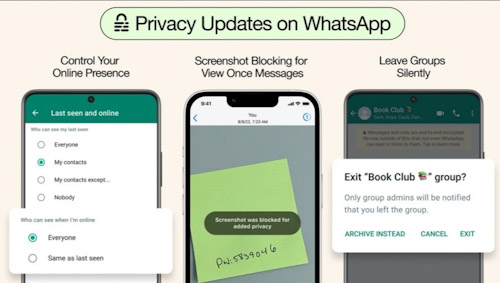 واتس اب - ثلاث مزايا مهمة للأمان والخصوصية قادمة قريباً!