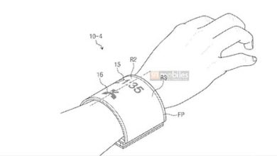 سامسونج تسجل براءة اختراع لهاتف قابل للطي يلتف حول المعصم!