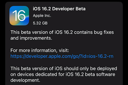  تحديث iOS 16.2 و iPadOS 16.2