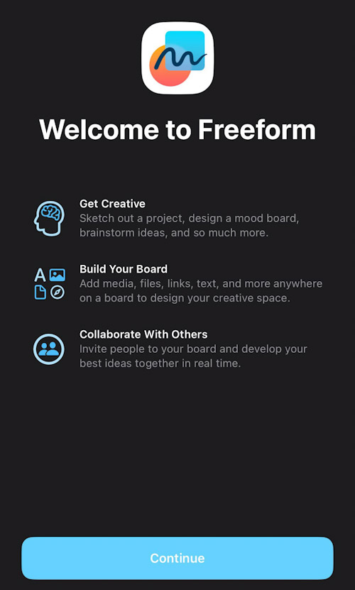 تطبيق Freeform 