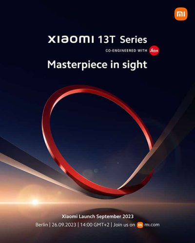 سيتم الإعلان عن سلسلة Xiaomi 13T يوم 26 سبتمبر القادم
